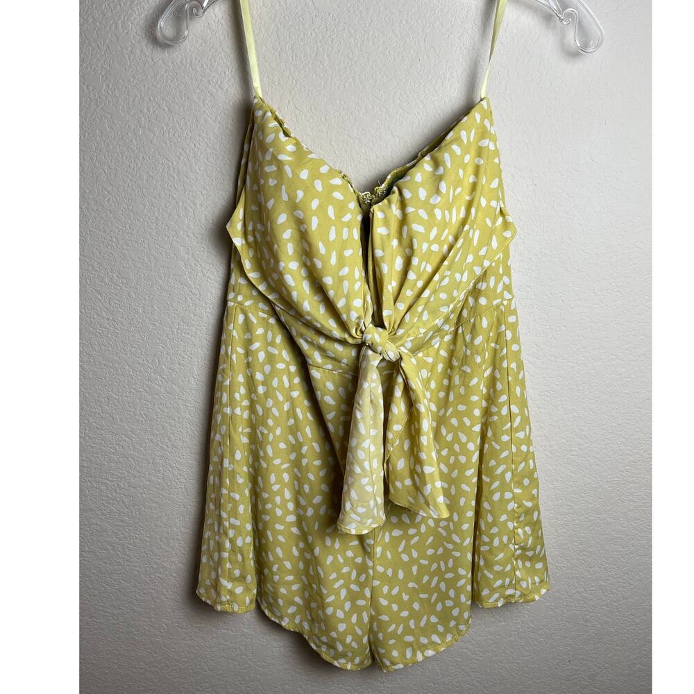 Judith March | Women's M Strapless Romper/Jumper Yellow
